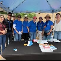 Collaborative group of diverse professionals