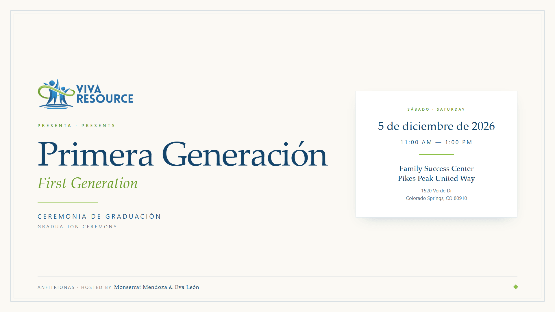 Primera Generación Graduation Ceremony